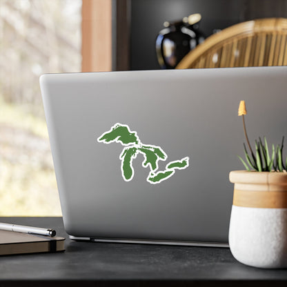 Great Lakes Kiss-Cut Windshield Decal | Pine Green