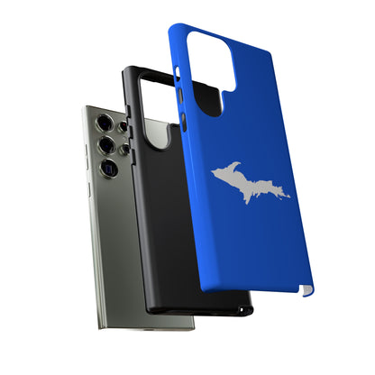 Michigan Upper Peninsula Tough Phone Case (Motor Town Blue w/ UP Outline) | Samsung & Pixel Android