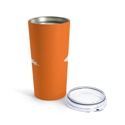 Michigan Upper Peninsula Tumbler (w/ UP Outline) | Safety Orange - 20oz