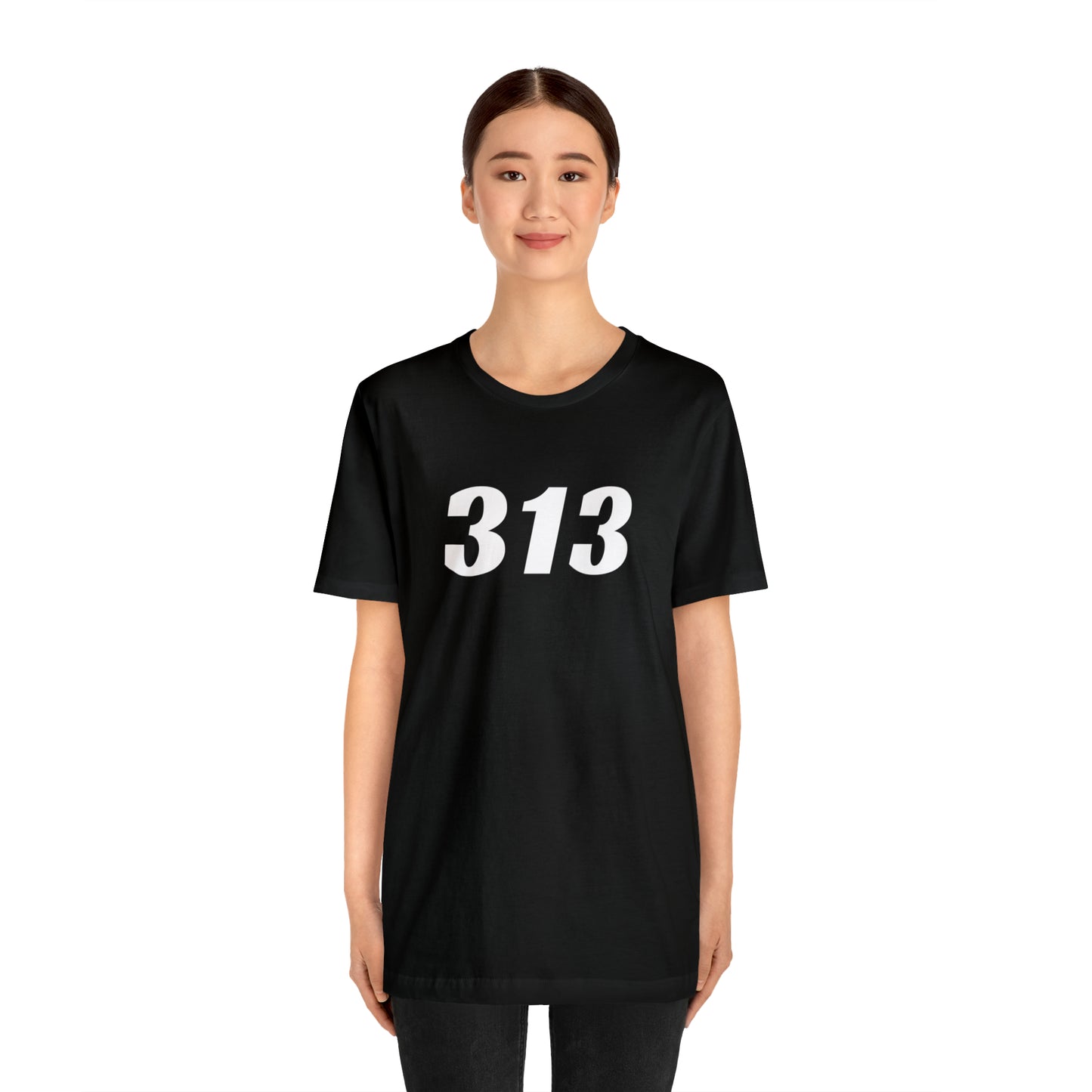 Detroit '313' T-Shirt (Racing Font) | Unisex Standard Fit