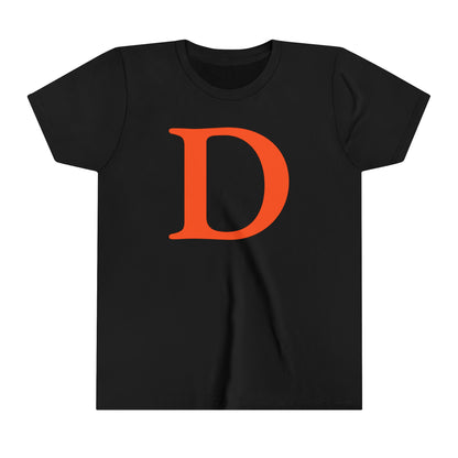 Detroit 'Old French D' T-Shirt (Maple Leaf Orange) | Youth Short Sleeve