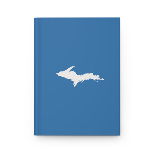 Michigan Upper Peninsula Hardcover Journal (Lake Superior Blue w/ UP Outline) | Ruled - 150pgs