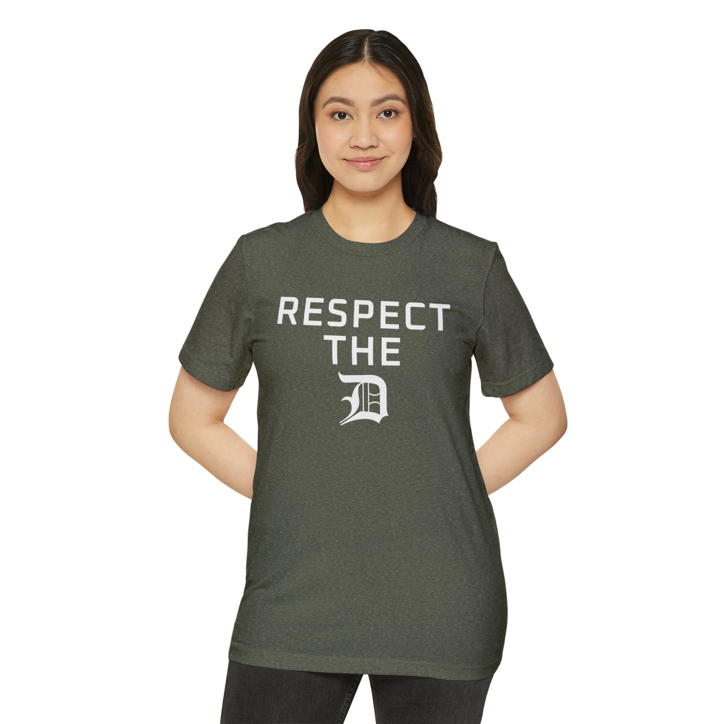 Detroit 'Respect The D' T-Shirt | Unisex Recycled Organic