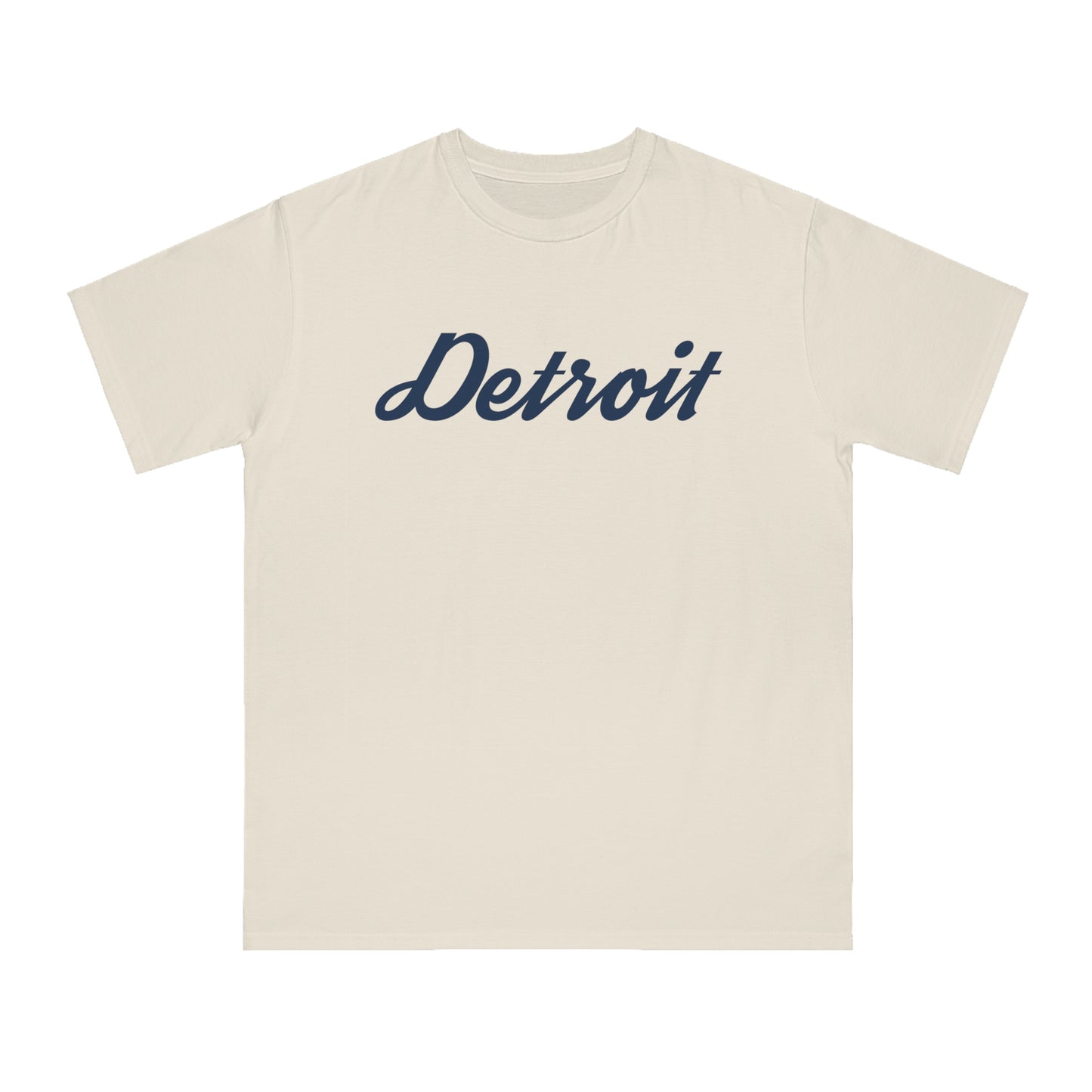 'Detroit' T-Shirt (Retro Script Font) | Unisex Organic