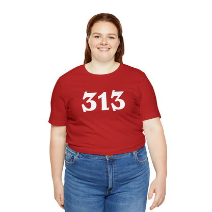 Detroit '313' T-Shirt (Angry Serif Font) | Unisex Standard Fit