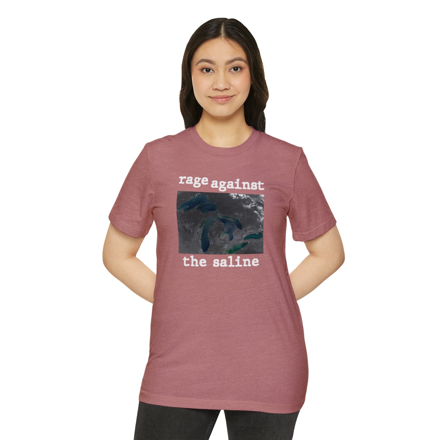 Great Lakes 'Rage Against The Saline' T-Shirt | Unisex Recycled Organic