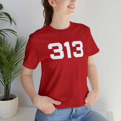 Detroit '313' T-Shirt (Athletic Font) | Unisex Standard Fit