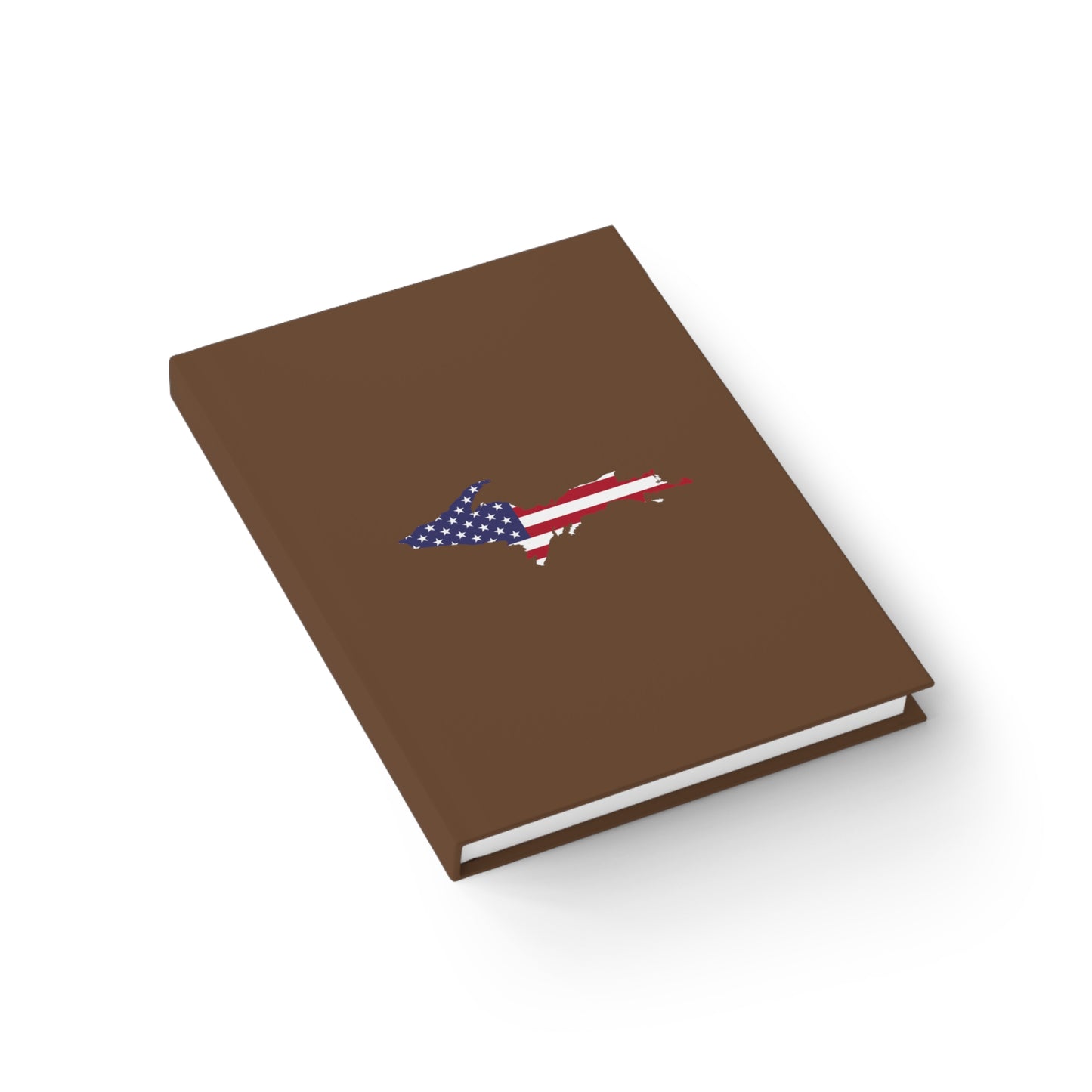 Michigan Upper Peninsula Blank Sketchbook (w/ UP USA Flag) | Coffee Color