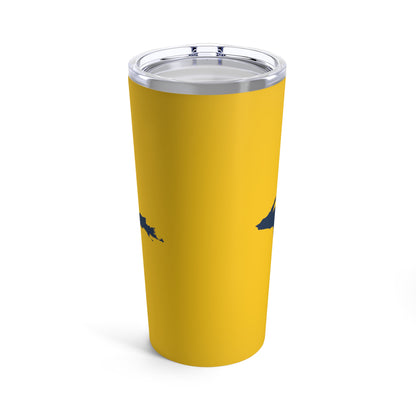 Michigan Upper Peninsula Tumbler (w/ UP Outline) | Maize - 20oz