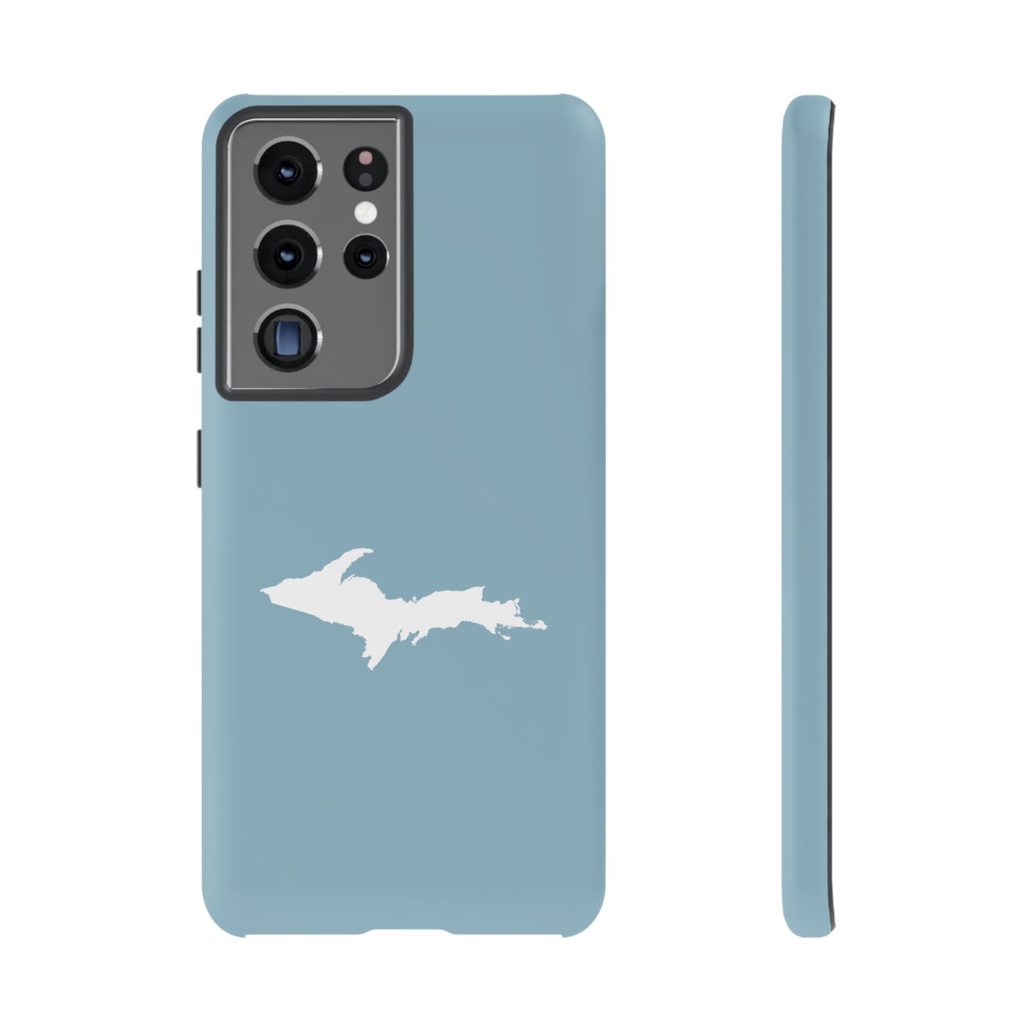 Michigan Upper Peninsula Tough Phone Case (Opal Color w/ UP Outline) | Samsung & Pixel Android