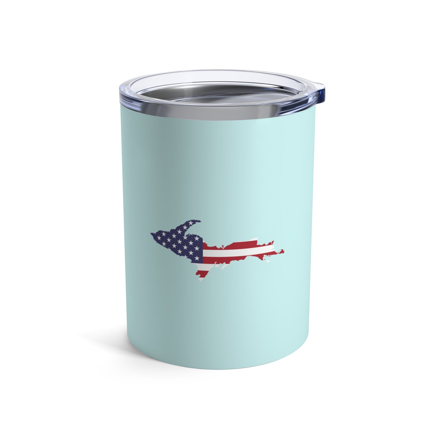 Michigan Upper Peninsula Tumbler (w/ UP USA Flag) | Cyan - 10oz