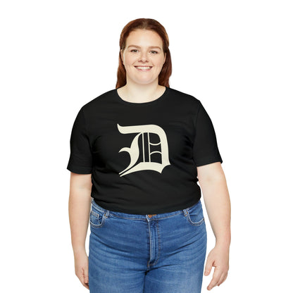 Detroit 'Old English D' T-Shirt (Ivory White) | Unisex Standard