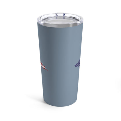 Michigan Upper Peninsula Tumbler (w/ UP USA Flag) | B-24 Grey - 20oz