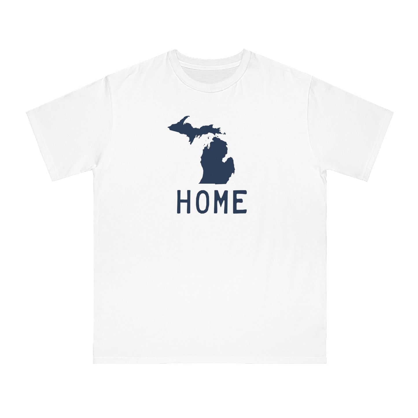 Michigan 'Home' T-Shirt (Licence Plate Font) | Unisex Organic