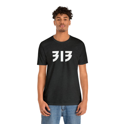 Detroit '313' T-Shirt (80s Glam Rock Font) | Unisex Standard Fit