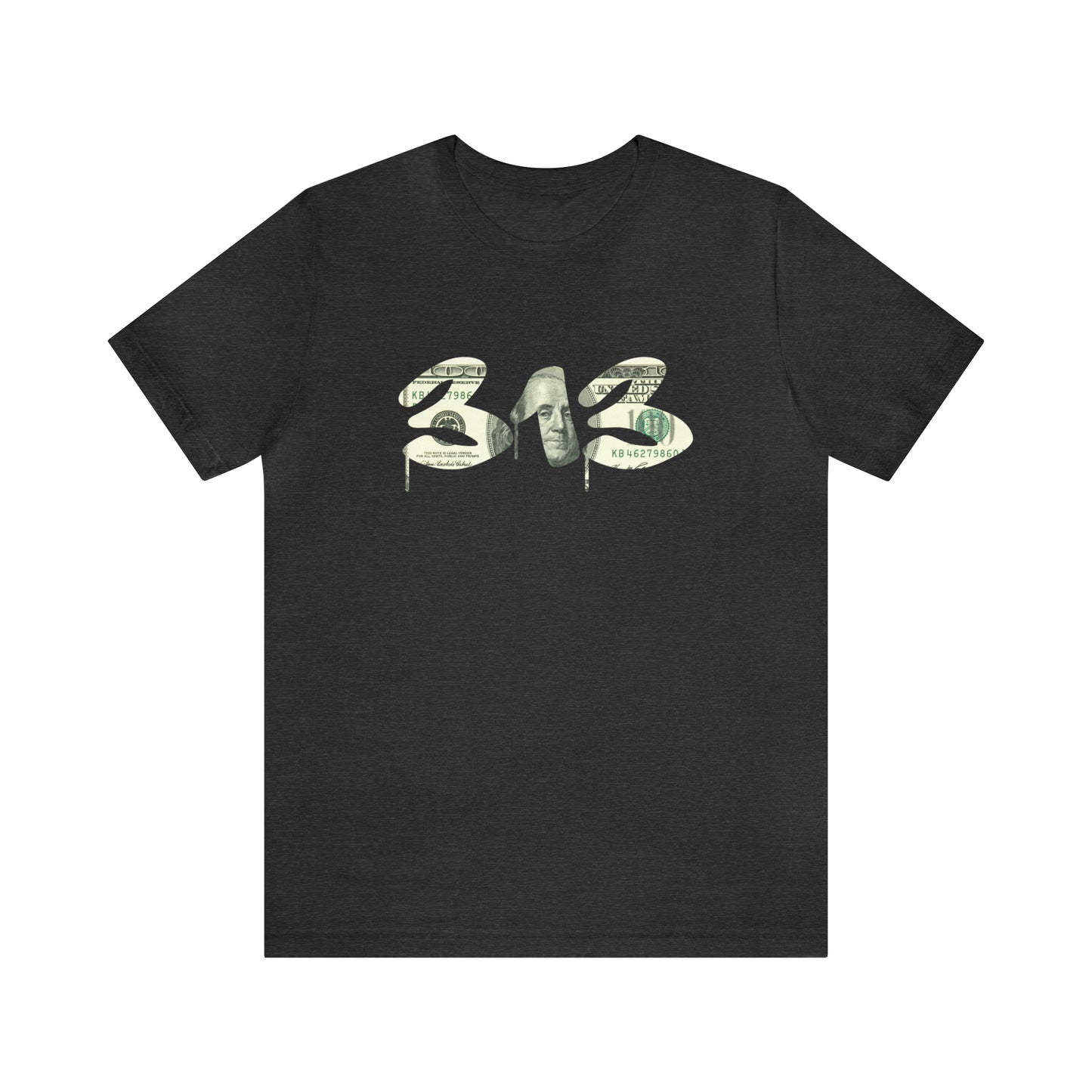 Detroit '313' T-Shirt (Benjamins Edition) | Unisex Standard