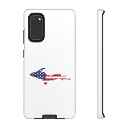 Michigan Upper Peninsula Tough Phone Case (w/ UP USA Flag Outline) | Samsung & Pixel Android