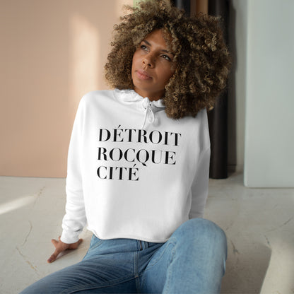 'Détroit Rocque Cité' Cropped Hoodie