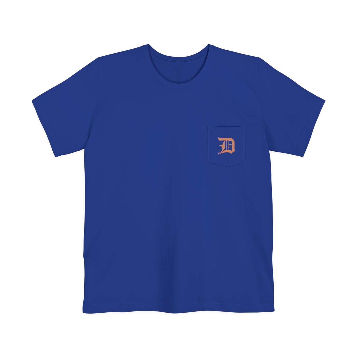 Detroit 'Old English D' Pocket T-Shirt (Copper) | Unisex Standard