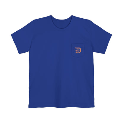 Detroit 'Old English D' Pocket T-Shirt (Copper) | Unisex Standard