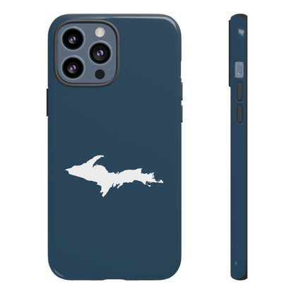 Michigan Upper Peninsula Tough Phone Case ('37 Caddie Cavalier Blue w/ UP Outline) | Apple iPhone