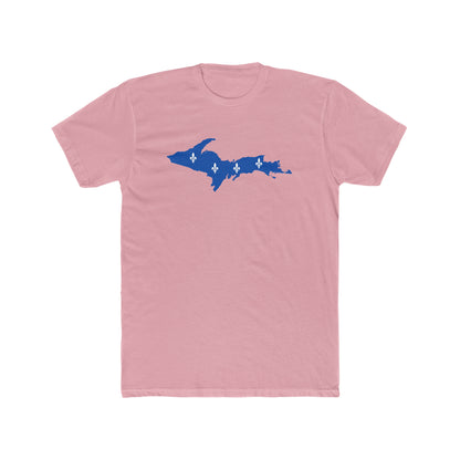 Michigan Upper Peninsula T-Shirt (w/ UP Quebec Flag Outline) | Men's Fitted