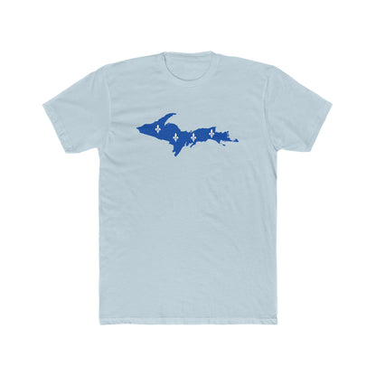 Michigan Upper Peninsula T-Shirt (w/ UP Quebec Flag Outline) | Men's Fitted