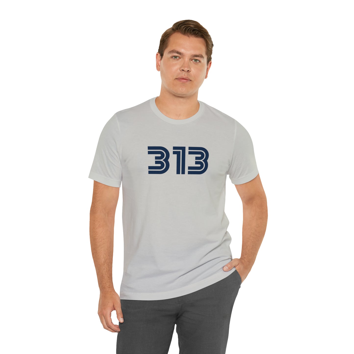 Detroit '313' T-Shirt (1970s Audiophile Font) | Unisex Standard Fit