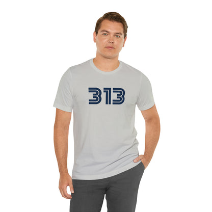 Detroit '313' T-Shirt (1970s Audiophile Font) | Unisex Standard Fit