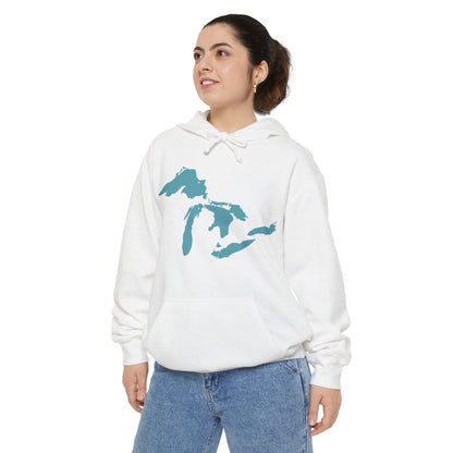 Great Lakes Hoodie (Huron Blue) | Unisex Garment-Dyed