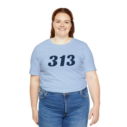 Detroit '313' T-Shirt (Racing Font) | Unisex Standard Fit