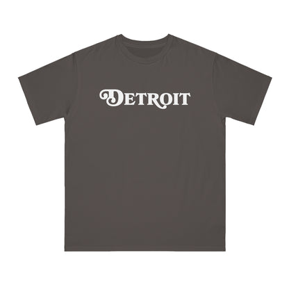 'Detroit' T-Shirt (Sloped Serif Font) | Unisex Organic