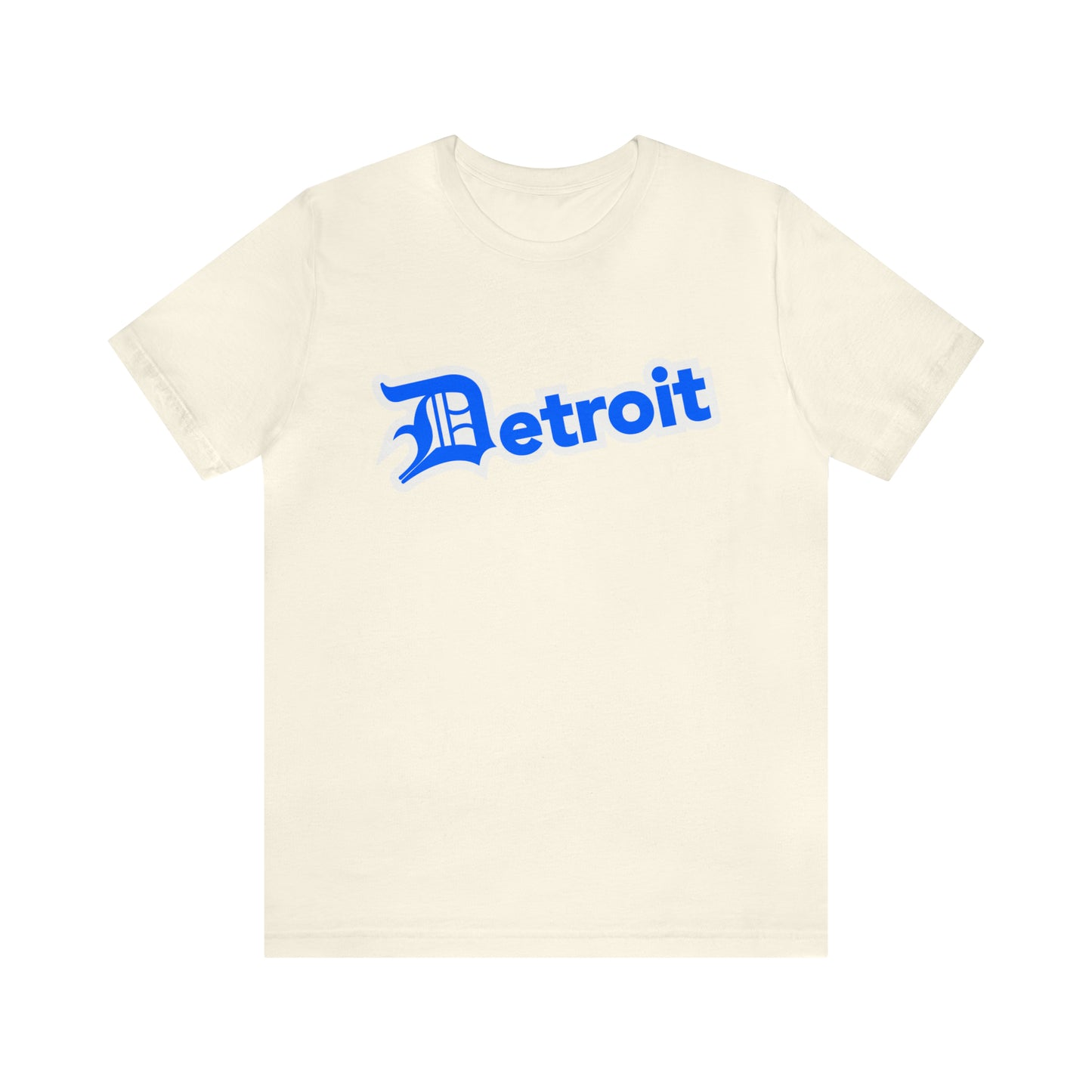 'Detroit' T-Shirt (MotorTown Blue w/ Old English 'D') | Unisex Standard