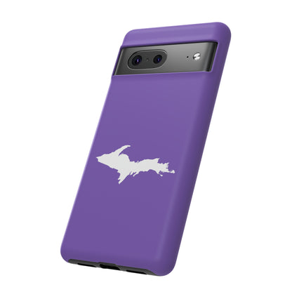 Michigan Upper Peninsula Tough Phone Case (Lake Iris w/ UP Outline) | Samsung & Pixel Android