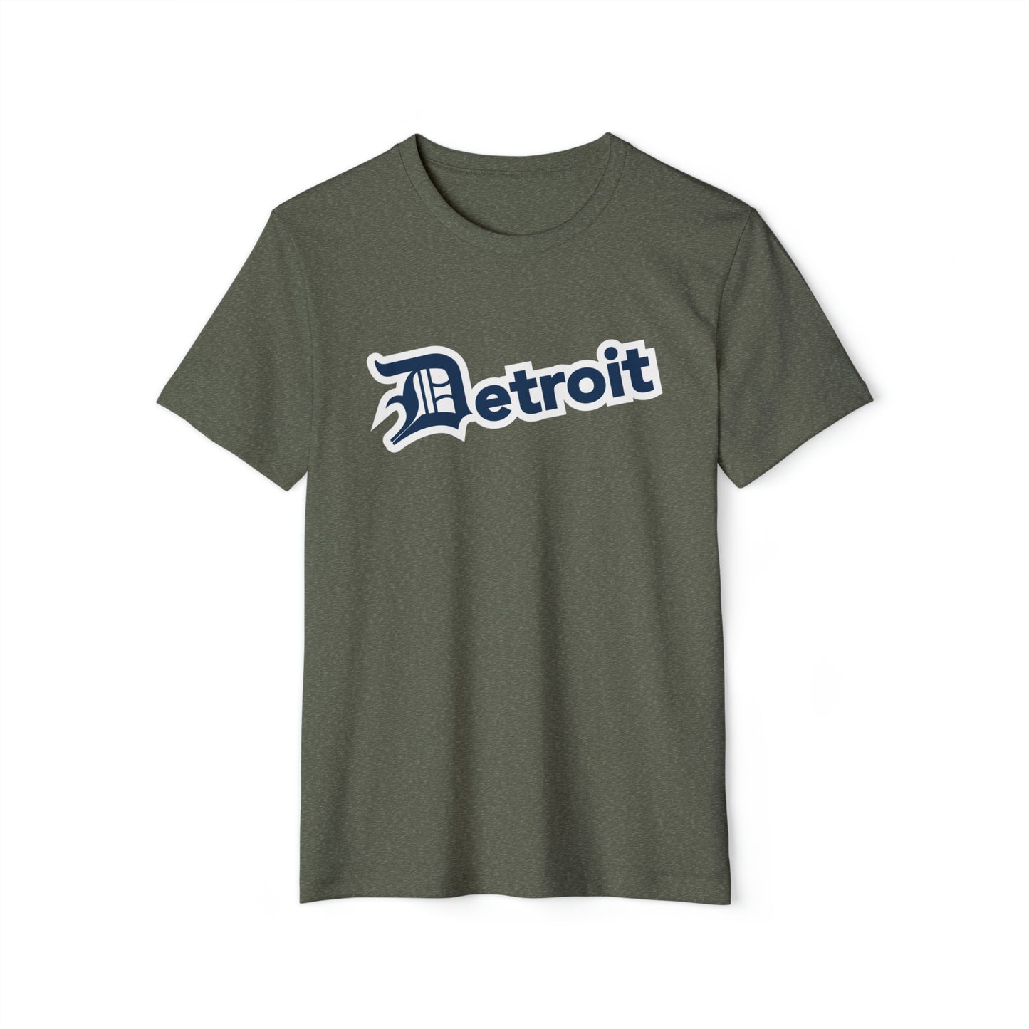 'Detroit' T-Shirt (w/ Old English 'D') | Unisex Recycled Organic