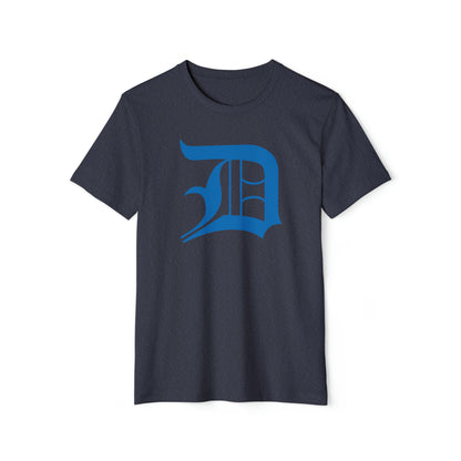 Detroit 'Old English D' T-Shirt (Azure) | Unisex Recycled Organic