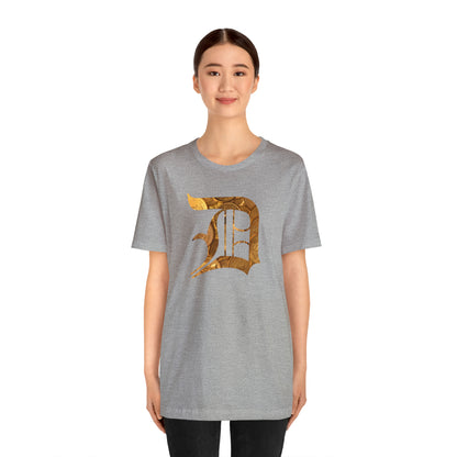 Detroit 'Old English D' T-Shirt (Gold Bullion Edition) | Unisex Standard