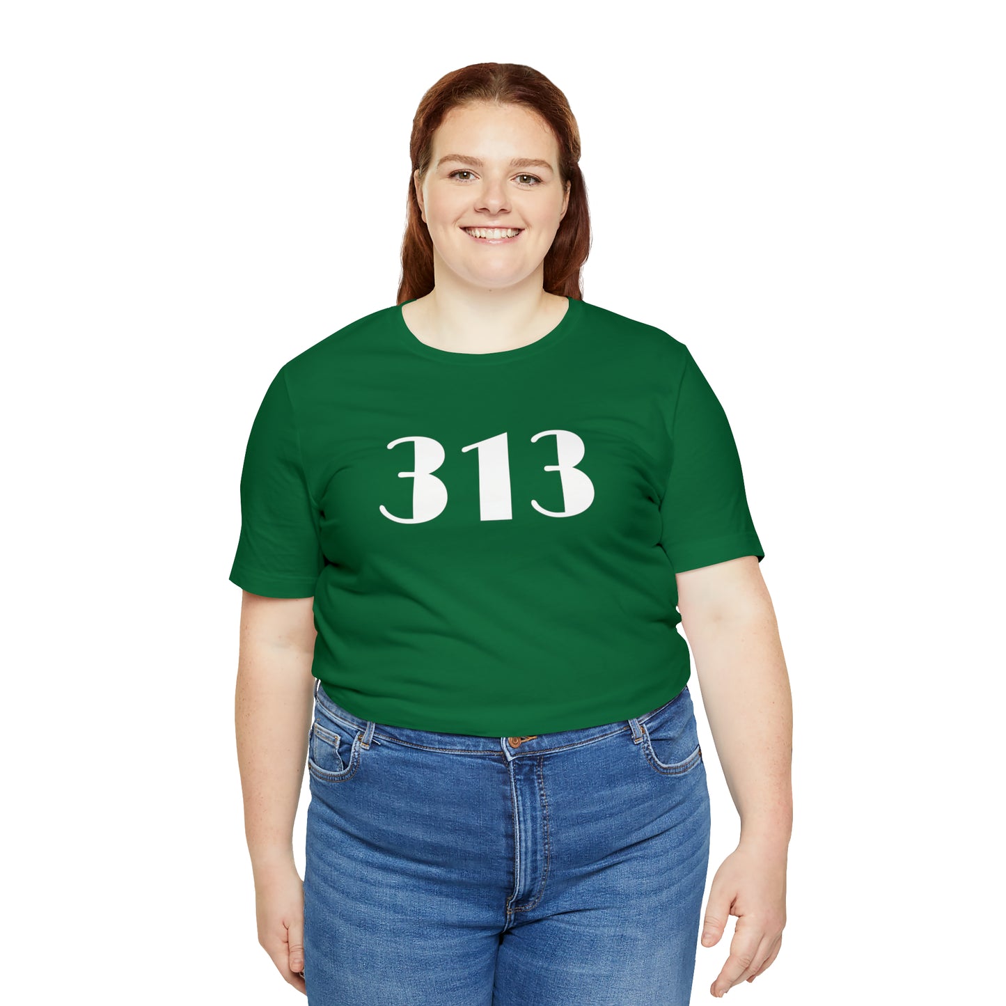 Detroit '313' T-Shirt (Art Deco Font) | Unisex Standard Fit