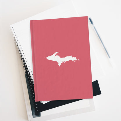 Michigan Upper Peninsula Blank Sketchbook (w/ UP Outline) | Watermelon Pink