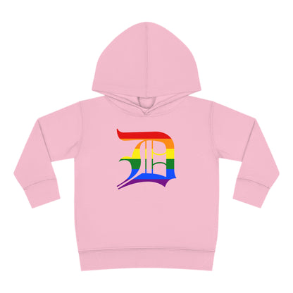 Detroit 'Old English D' Hoodie (Rainbow Pride Edition)| Unisex Toddler