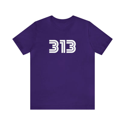 Detroit '313' T-Shirt (1970s Audiophile Font) | Unisex Standard Fit