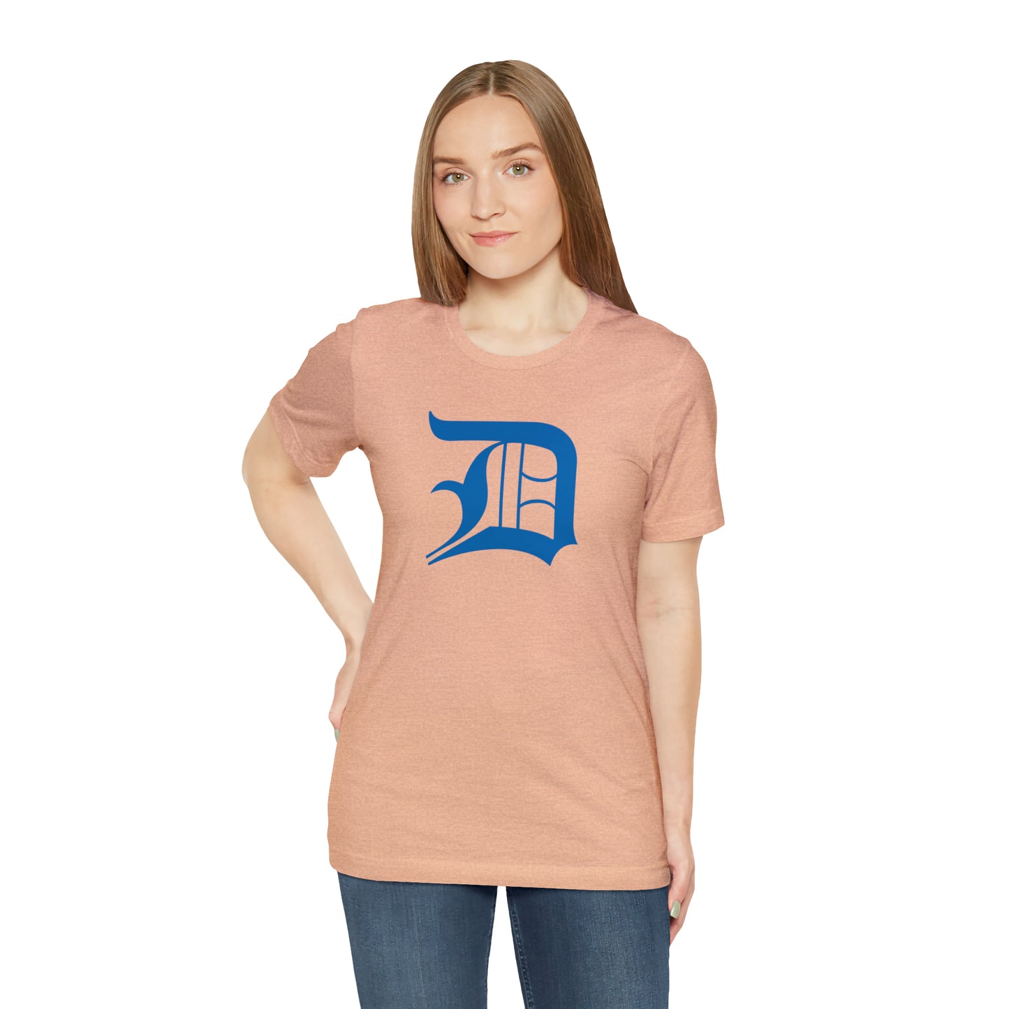 Detroit 'Old English D' T-Shirt (Azure) | Unisex Standard