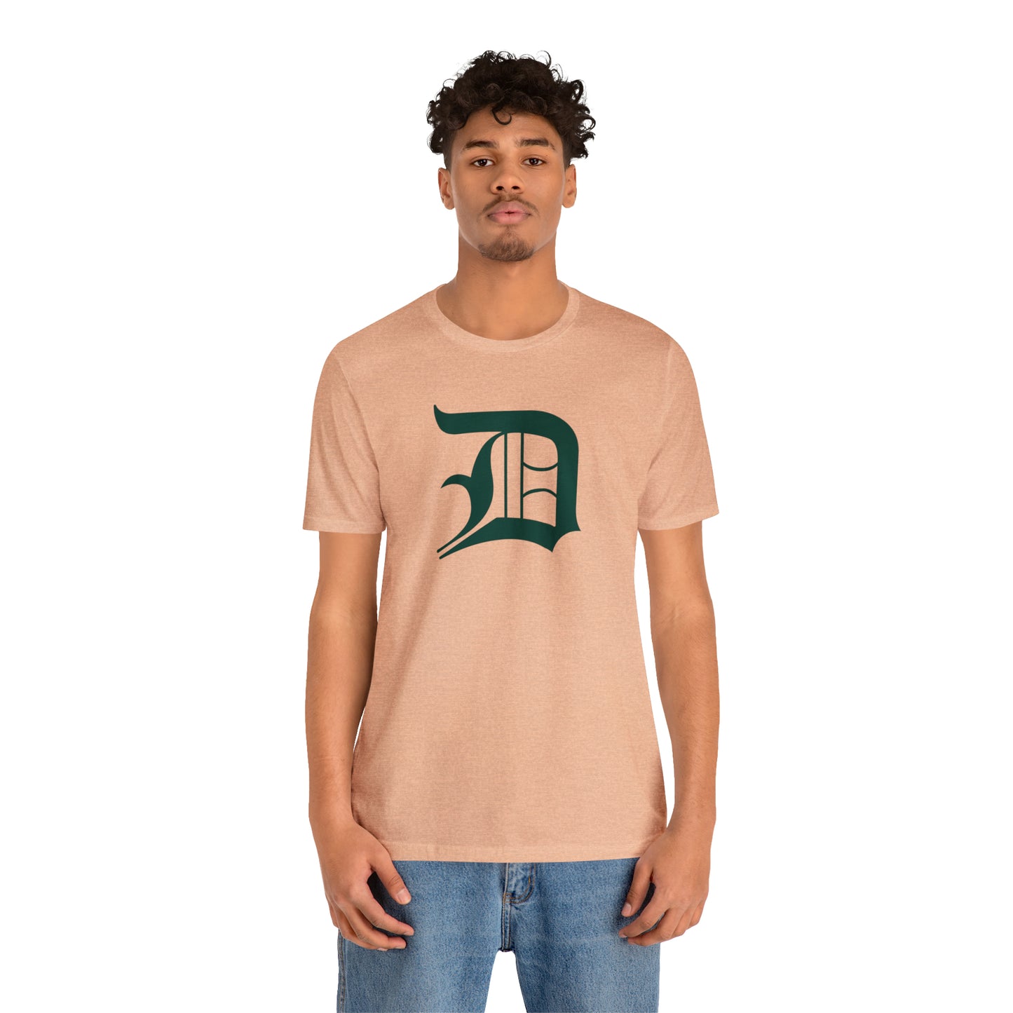 Detroit 'Old English D' T-Shirt (Laconic Green) | Unisex Standard