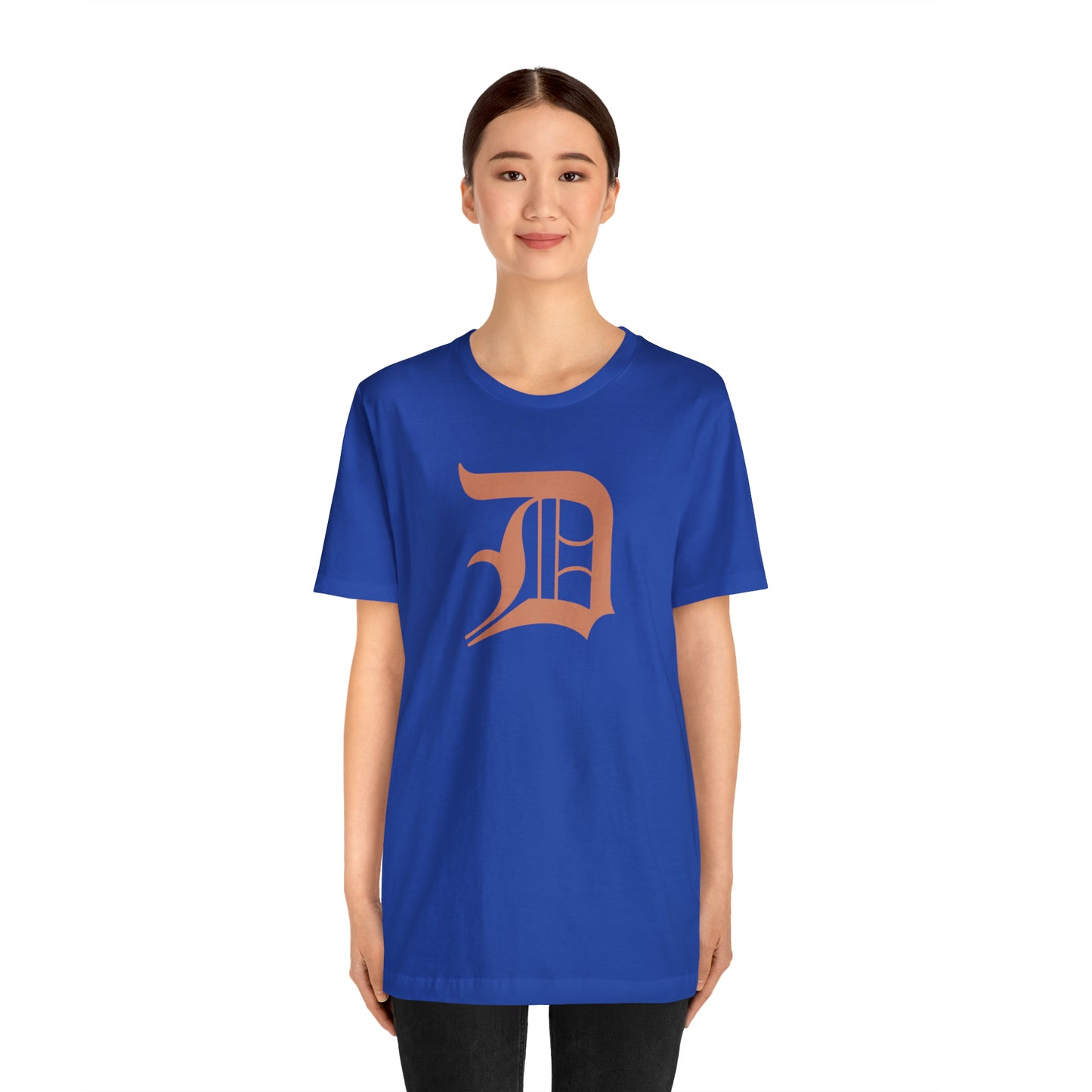 Detroit 'Old English D' T-Shirt (Copper Color) | Unisex Standard