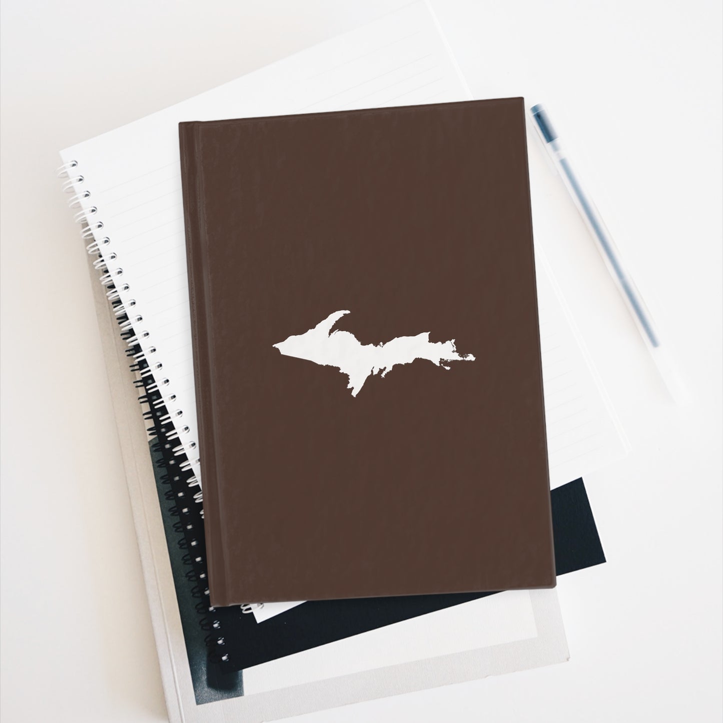 Michigan Upper Peninsula Blank Sketchbook (w/ UP Outline) | Hickory Color