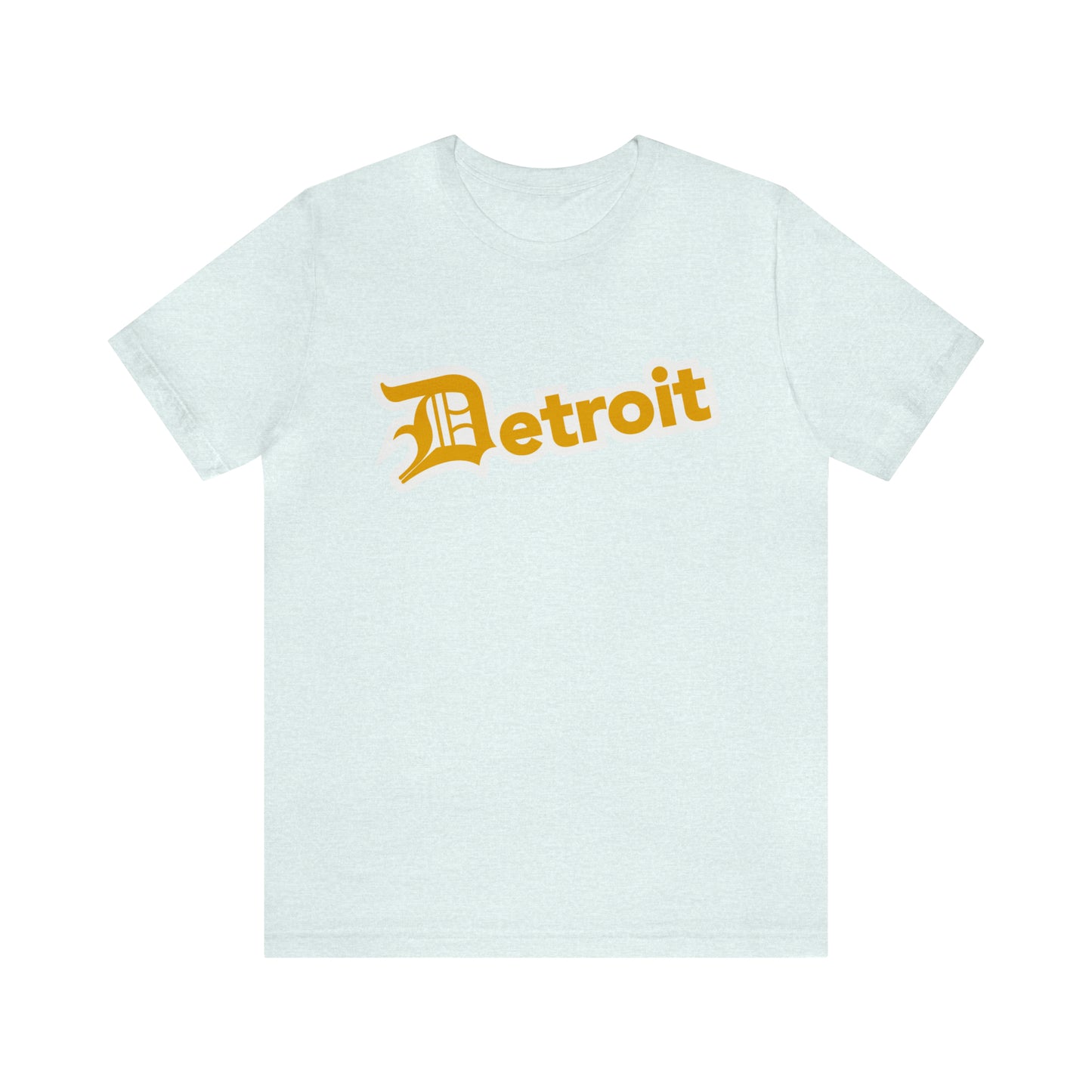 'Detroit' T-Shirt (Gold w/ Old English 'D') | Unisex Standard