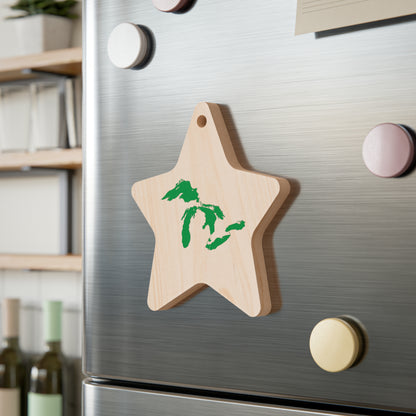 Great Lakes Christmas Ornament | Wooden - Shamrock Green