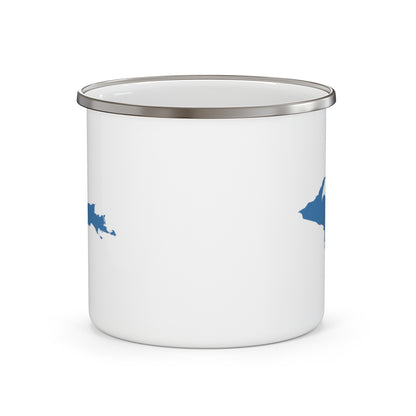 Michigan Upper Peninsula Camping Mug (Blue Outline) | 12oz