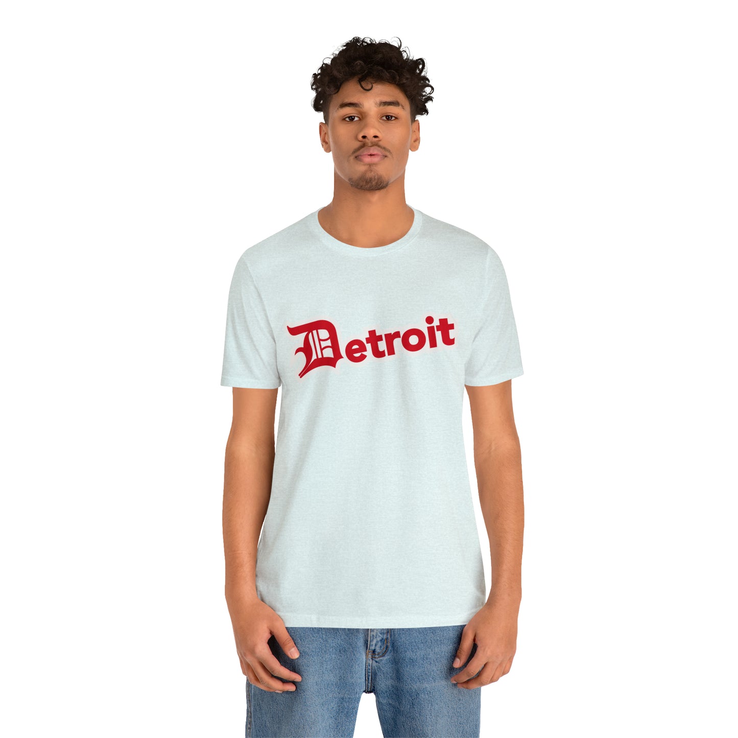 'Detroit' T-Shirt (Aliform Red w/ Old English 'D') | Unisex Standard