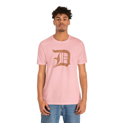 Detroit 'Old English D' T-Shirt (Copper Color) | Unisex Standard